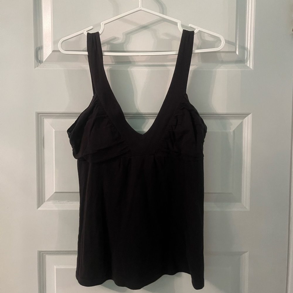 Smart set black empire waist tank top size small - read!
